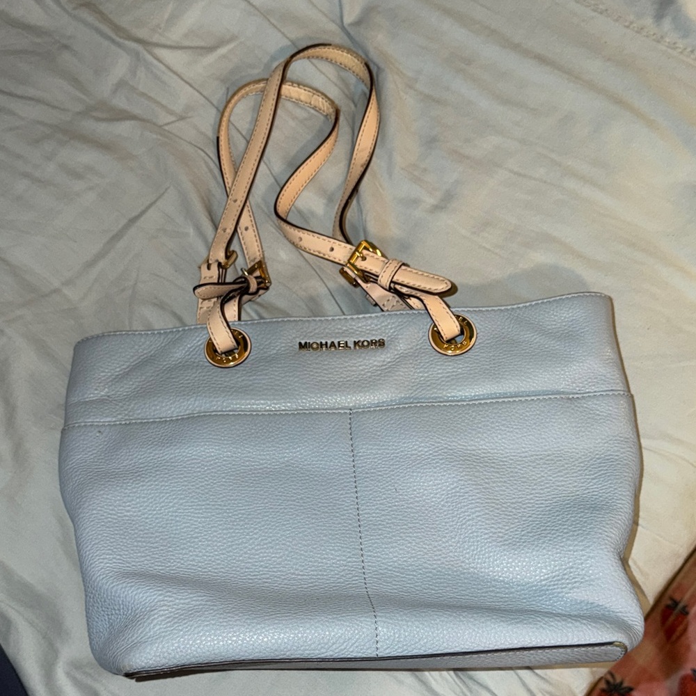 Michael Kors Soft Blue Tote Bag